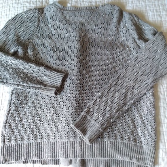 HOST PICK !! Kate Mack s 12 red tulle skirt, Gymboree L sweater silver cardigan - Picture 7 of 9